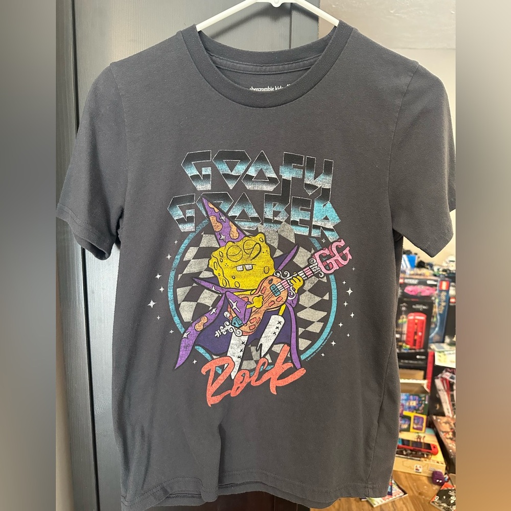 Abercrombie Kids SpongeBob SquarePants Goofy Goober T-Shirt Boys size 13 / 14